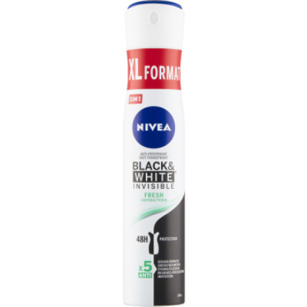 Nivea Black & White Invisible Fresh antiperspirant, deospray 200 ml