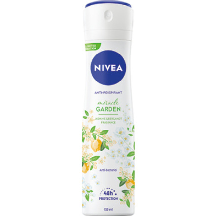 Nivea Miracle Garden Jasmine & Bergamot antiperspirant, 150 ml deospray