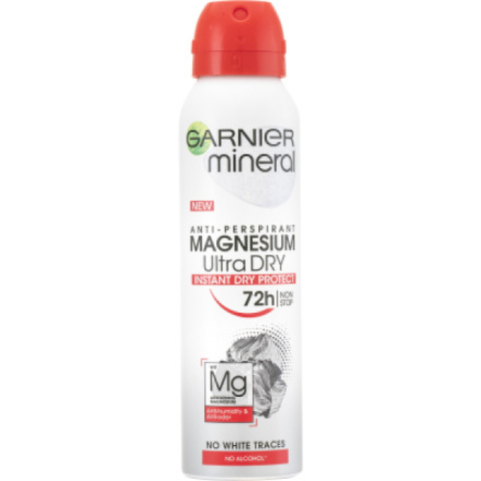 Garnier Mineral Magnesium Ultra Dry antiperspirant, deosprej 150 ml