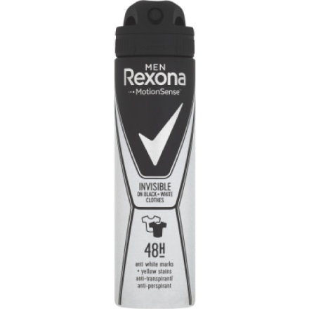 Rexona Men Invisible Black + White antiperspirant, deosprej 150 ml