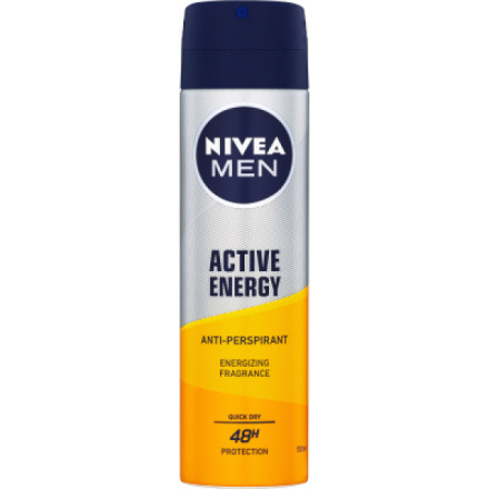 Nivea Men Active Energy pánský antiperspirant deospray, 150 ml