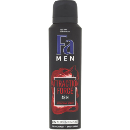 Fa Men Attraction Force, deodorant pro muže, bez hliníkové soli, ochrana 48 hodin, deosprej 150 ml