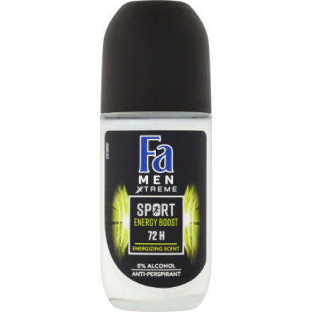 Fa Men Xtreme Sport Energy Boost kuličkový antiperspirant roll-on, 50 ml