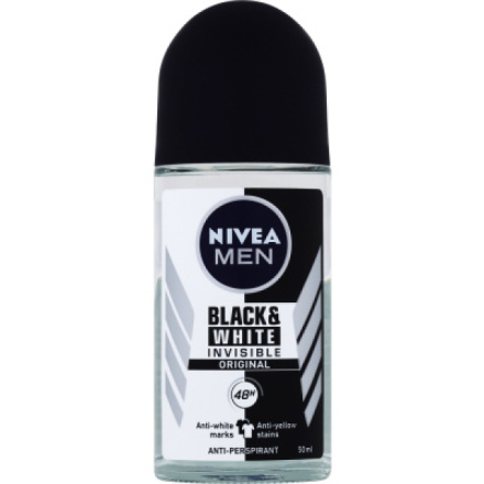 Nivea Men Black & White Invisible Original kuličkový antiperspirant, 50 ml