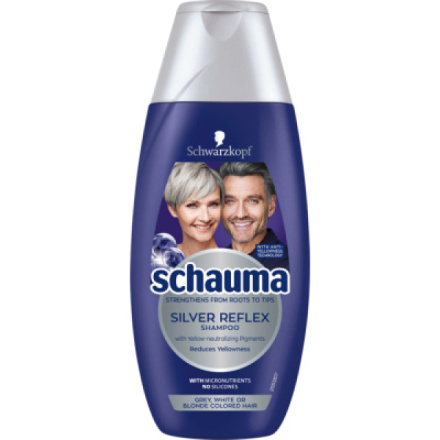 Schauma šampon pro šedivé, bílé nebo blond vlasy Silver Reflex, 250 ml