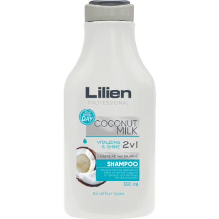 Lilien Coconut Milk 2v1 šampon pro všechny typy vlasů, 350 ml