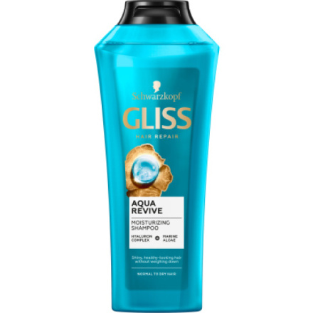 Gliss Hydratační šampon Aqua Revive pro normální až suché vlasy, 400 ml