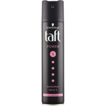 Taft Power Cashmere, lak na vlasy mega silná fixace, síla fixace 5, 250 ml