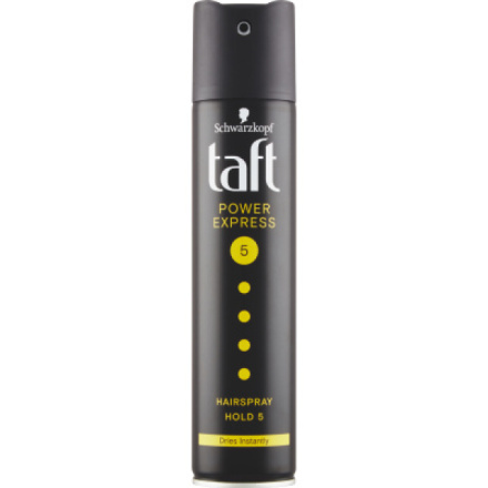Taft Power Express, lak na vlasy mega silná fixace, síla fixace 5, 250 ml