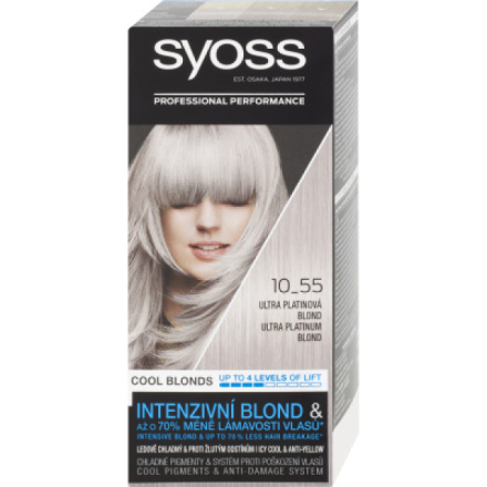 Syoss Blond barva na vlasy, 10-55 Ultra Platinová Blond