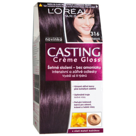 L'Oréal Casting Crème Gloss barva na vlasy tmavá fialová 316