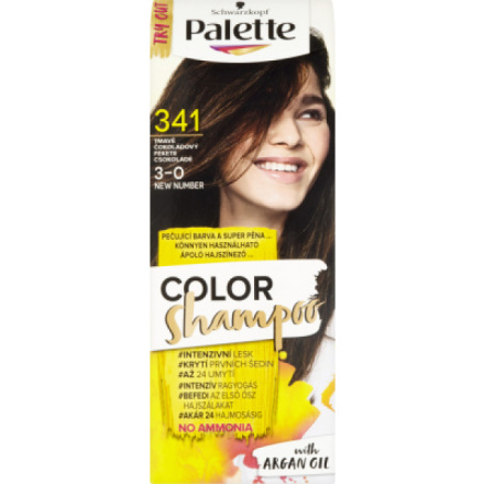 Schwarzkopf Palette Color Shampoo barva na vlasy 341 čokoládová, 50 ml