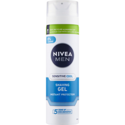 Nivea Men Sensitive Cool gel na holení, 200 ml