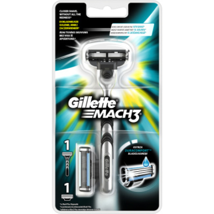 Gillette Mach3 holící strojek + 2 hlavice