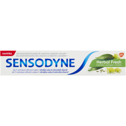 Sensodyne Herbal Fresh zubní pasta s fluoridem, 75 ml