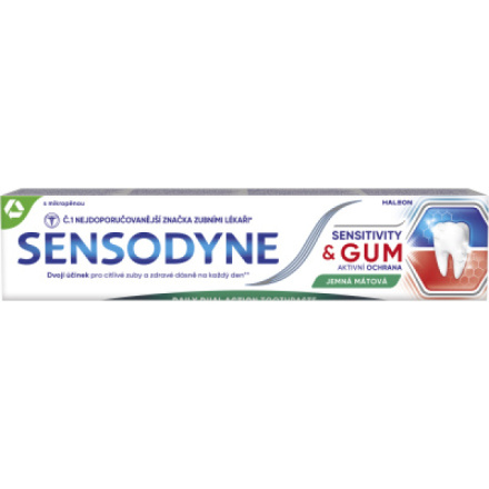 Sensodyne zubní pasta Sensitivity & Gum jemná mátová, 75 ml