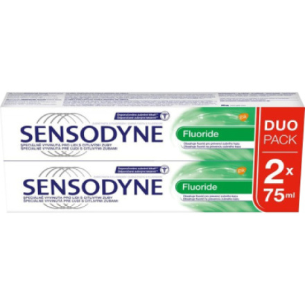 Sensodyne Fluoride Duo Pack zubní pasta, 2 × 75 ml