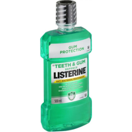 Listerine Teeth & Gum Defence Fresh Mint ústní voda, 500 ml