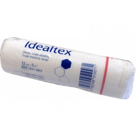 Idealtex elastické dlouhotažné obinadlo 12 cm × 5 m