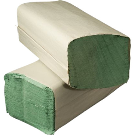 Papírové ručníky ZZ do zásobovače, 1vrstvé, zelené, 5000 ks