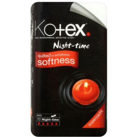 Kotex Maxi Night dámské vložky, 10 ks