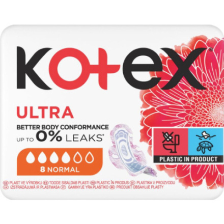 Kotex Ultra Normal dámské vložky, 8 ks