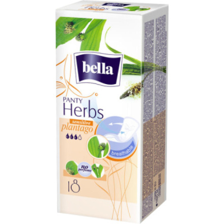 Bella Herbs Slip Sensitive Plantago slipové vložky intimky, 18 ks