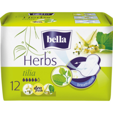 Bella Herbs Tilia Deo Fresh dámské vložky, 12 ks
