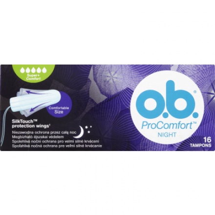 O.B. ProComfort Night Super Plus tampony, 16 ks