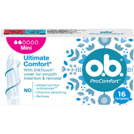 O.B. ProComfort Mini tampony, 16 ks
