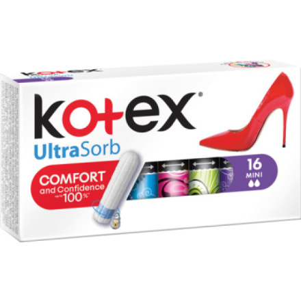 Kotex UltraSorb Mini tampony, 16 ks