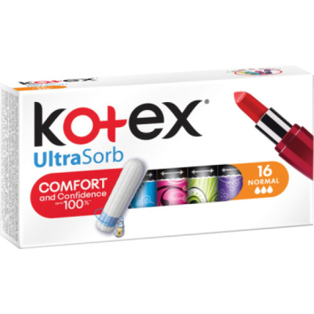 Kotex UltraSorb Normal tampony, 16 ks