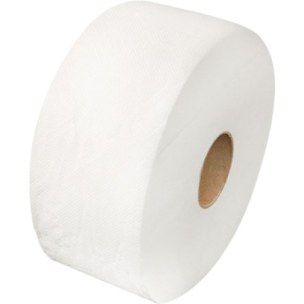 Jumbo 2vrstvý toaletní papír bílý, šířka role 190 mm, návin role 120 m, balení 1 role