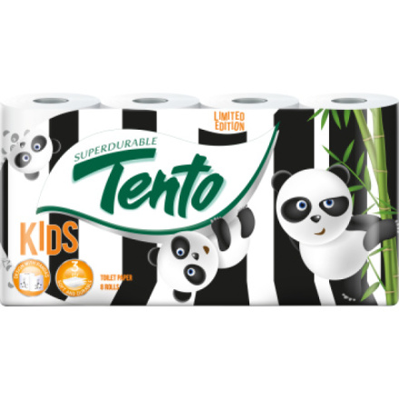 Tento Kids 3vrstvý toaletní papír, role 150 útržků, 8 rolí