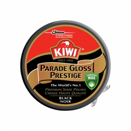Kiwi Parade Gloss krém na boty, černý, 50 ml
