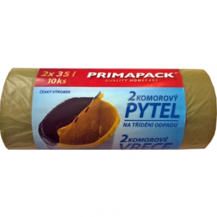 Primapack pytle na odpad dvoukomorové, 2 × 35 l, 10 ks