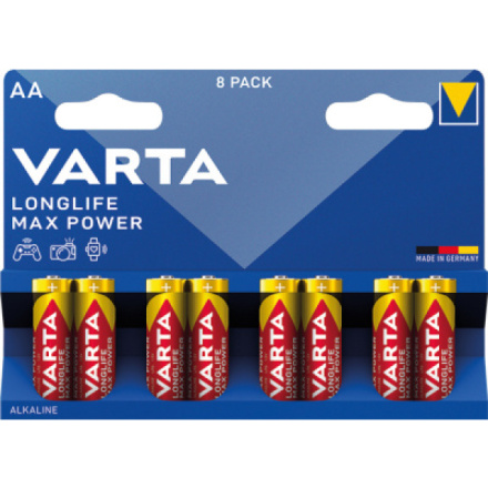 Varta Longlife Max Power AA tužkové baterie 8 ks, 961033