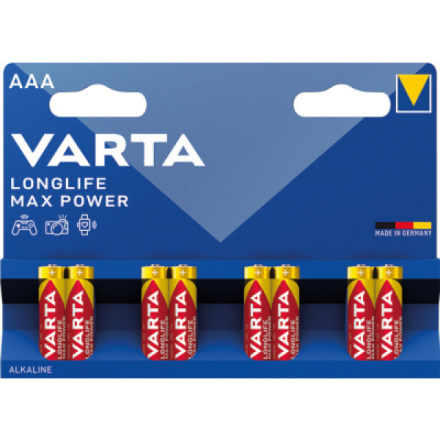 Varta Longlife Max Power AAA mikrotužkové baterie 8 ks, 961035