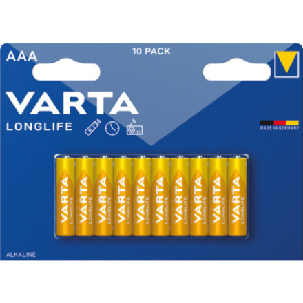 Varta Longlife AAA alkalické baterie 10 ks, 961051