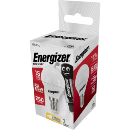 Energizer LED žárovka Globe 3,4 W, E14, teplá bílá, jako 25 W