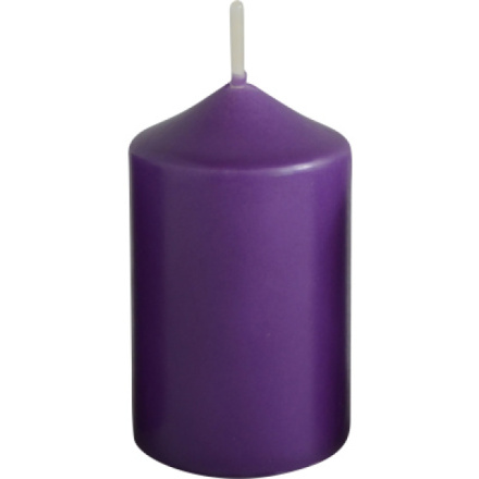 Bony adventní svíčka fialová 40 × 60 mm, 4 ks