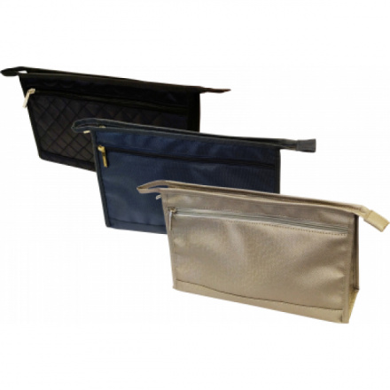 Barton Trading kosmetická taška na zip, zlatá, 32 × 20 × 9 cm