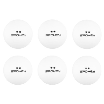 Spokey SKILLED ** Pingpongové míčky, 6 ks, bílé, K81874