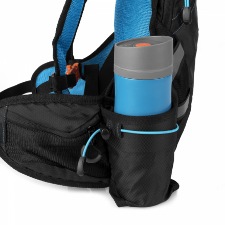 Spokey SPRINTER Sportovní, cyklistický a běžecký voděodolný batoh, 5 l, modro-černý, K831781