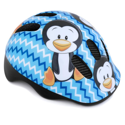 Spokey PENGUIN Dětská cyklistická přilba, 44-48 cm, K922204