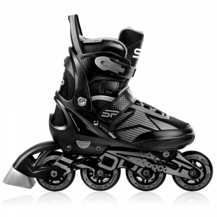 Spokey SPEED PRO Kolečkové brusle, černo-šedé, ABEC9 Carbon, vel. 33-36, 5902693269816