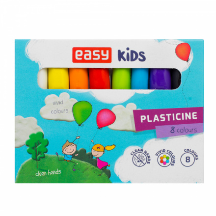 EASY Kids COLOUR Školní plastelína, 8 barev, S45690