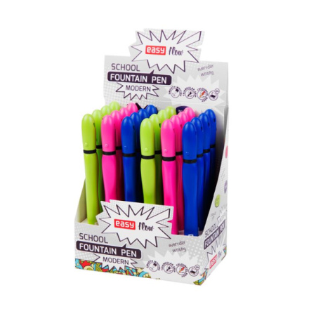MODERN - školní pero mix barev - zelená, modrá, růžová, 1ks, S926146