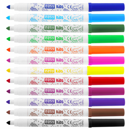 EASY Kids Fixy s vůní, vypratelné, 12 barev, S928273