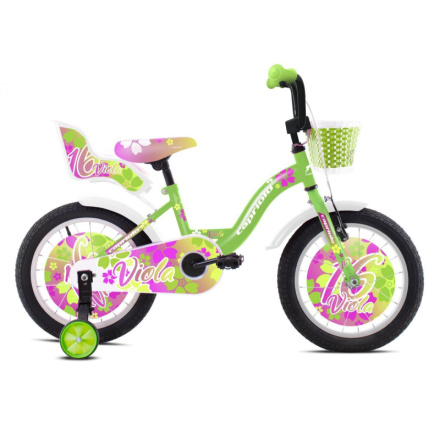 Dětské jízdní kolo Capriolo BMX 16" VIOLA růžovo-zelené, 921109-16